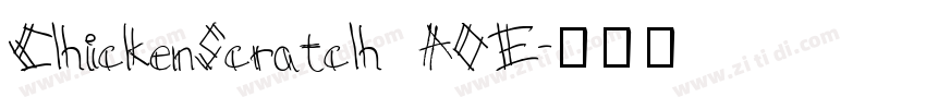 ChickenScratch AOE字体转换